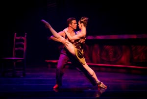 Eduardo Permuy and Erin Yarbrough in "Frankie & Johnny," photo: Keith Sutter